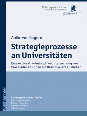 cover image of Strategieprozesse an Universitäten